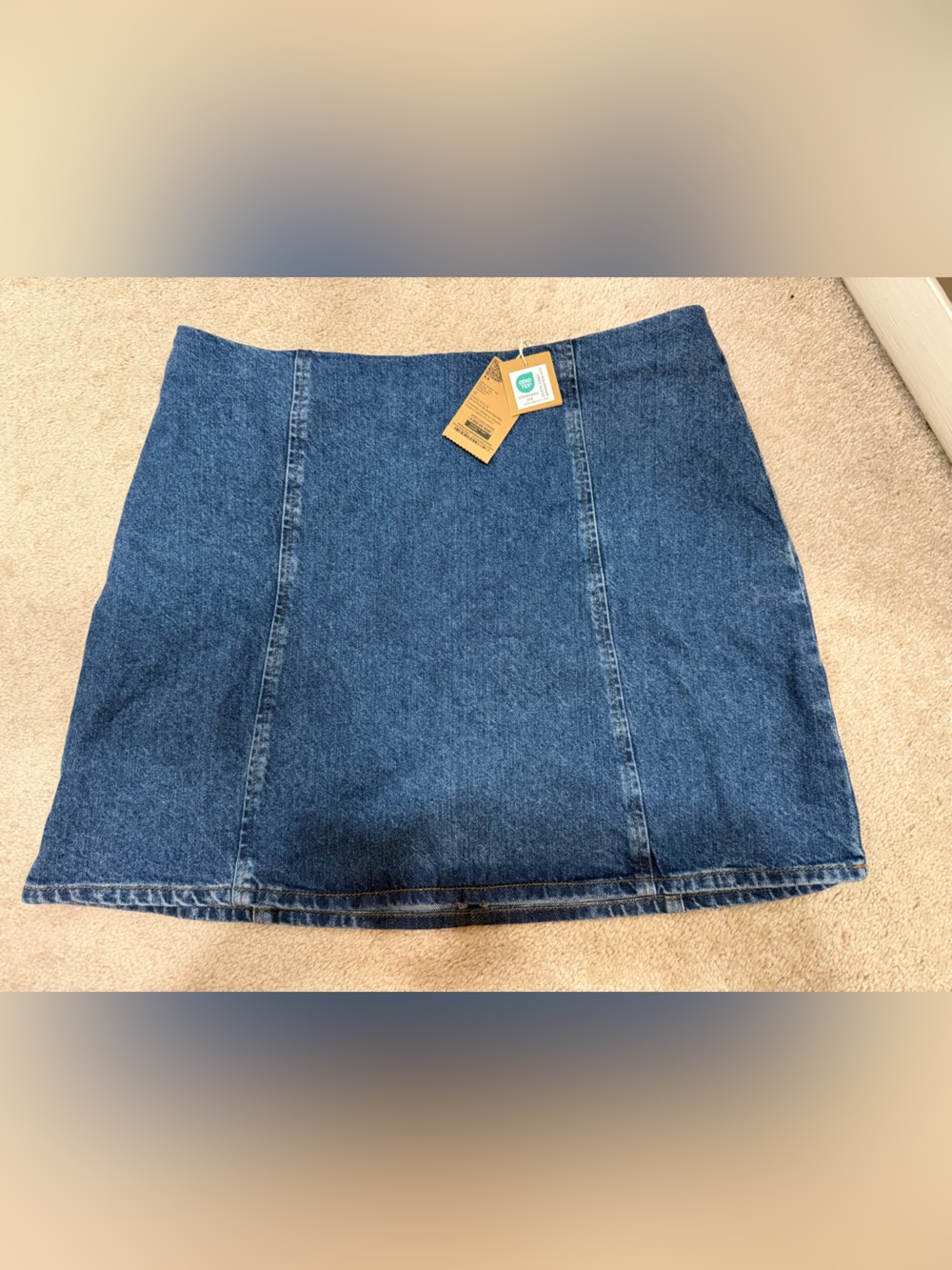 NWT French Monoprix Denim Mini Skirt size 42 or US Size 10